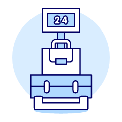 Luggage Weight Illustration from UX Duotone Set