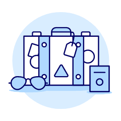 Packing Baggage Illustration from UX Duotone Set