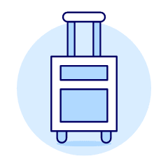 Wheeled Luggage Illustration from UX Duotone Set