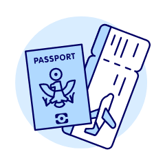 Flight Ticket Illustration from UX Duotone Set