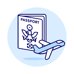 International Fligt 1 Illustration from UX Duotone Set