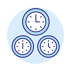 Travel Clock Illustration from UX Duotone Set