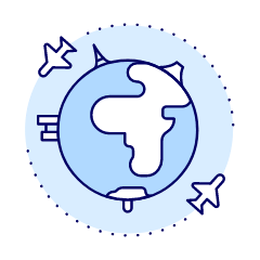 Flight Round Trip Illustration from UX Duotone Set