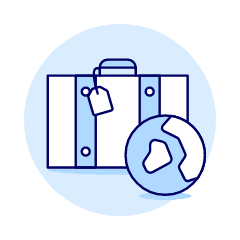 Travel Baggage 1 Illustration from UX Duotone Set