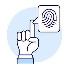 Fingerprint Hand 1 Illustration from UX Duotone Set