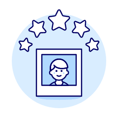 Avatar Frame Star 2 Illustration from UX Duotone Set