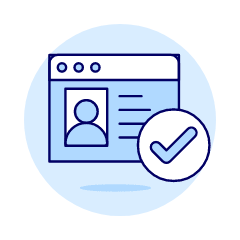 Browser Window Check Illustration from UX Duotone Set