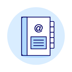 Contact Book 1 Illustration from UX Duotone Set