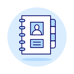 Contact Book 2 Illustration from UX Duotone Set