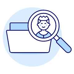 Folder Search 1 Illustration from UX Duotone Set