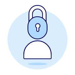 Avatar Neutral Lock 1 Illustration from UX Duotone Set