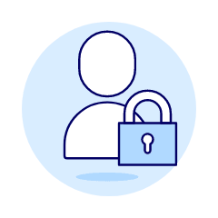 Avatar Neutral Lock 2 Illustration from UX Duotone Set