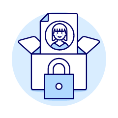 Document Box Lock 4 Illustration from UX Duotone Set