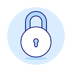 Padlock Circle Illustration from UX Duotone Set