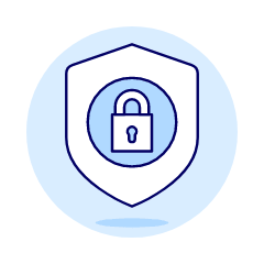 Padlock Shield Illustration from UX Duotone Set