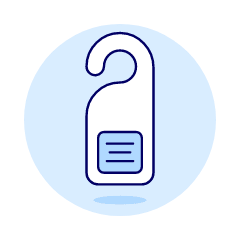 Private Doorhanger Illustration from UX Duotone Set