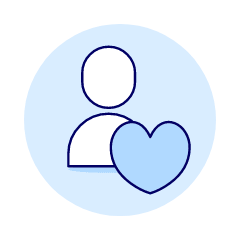 Avatar Neutral Heart Illustration from UX Duotone Set