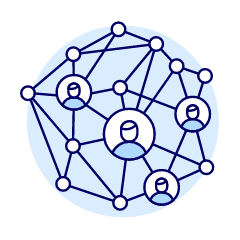Avatar Network Illustration from UX Duotone Set