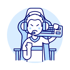 Player Fighting 1 Illustration from UX Duotone Set