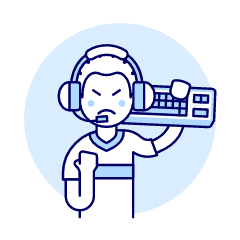 Player Fighting 7 Illustration from UX Duotone Set