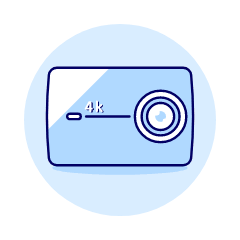 Video Camera Actioncam Illustration from UX Duotone Set
