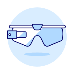 Video Camera Glasses 1 Illustration from UX Duotone Set