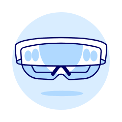 Video Camera Glasses 3 Illustration from UX Duotone Set