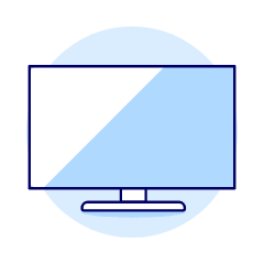 Television Modern Widescreen Illustration from UX Duotone Set