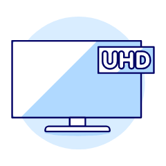 Television Uhd Illustration from UX Duotone Set