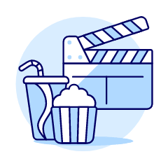 Cinema Theater Movie Illustration from UX Duotone Set