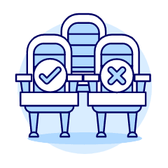 Seat Movie Reservation Illustration from UX Duotone Set