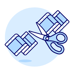 Film Cut Editor Illustration from UX Duotone Set