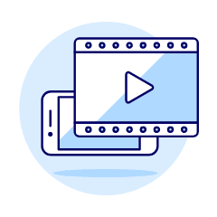 Video Mobile Illustration from UX Duotone Set