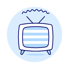 Television Vintage 1 Illustration from UX Duotone Set
