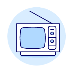 Television Vintage 2 Illustration from UX Duotone Set