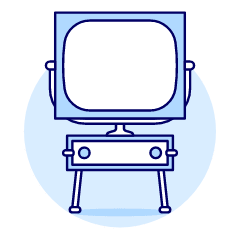 Television Vintage 3 Illustration from UX Duotone Set