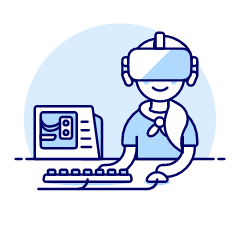 Vr Computer 4 Illustration from UX Duotone Set
