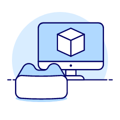 Vr Modelling 2 Illustration from UX Duotone Set