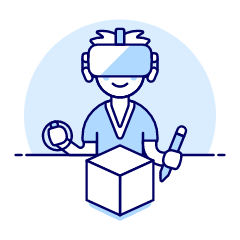 Vr Modelling 4 1 Illustration from UX Duotone Set