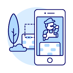 Ar Game Illustration from UX Duotone Set