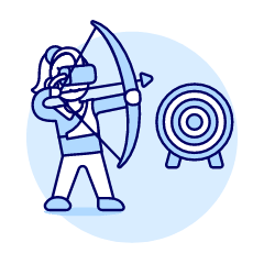 Vr Archery 4 Illustration from UX Duotone Set