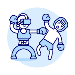 Vr Boxing 4 Illustration from UX Duotone Set