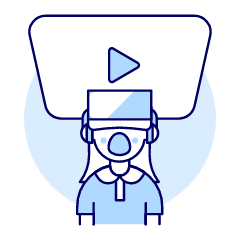 Vr Presentation 4 Illustration from UX Duotone Set