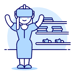 Vr Shopping 2 4 Illustration from UX Duotone Set