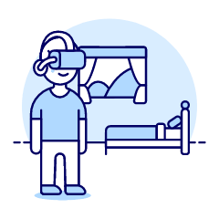 Vr Hotel Room 1 Illustration from UX Duotone Set