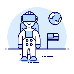 Vr Moon 1 Illustration from UX Duotone Set