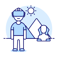 Vr Pyramid 1 Illustration from UX Duotone Set