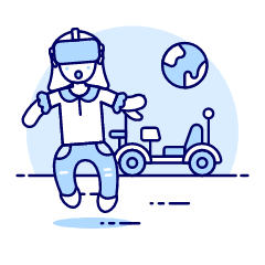 Vr Space 4 Illustration from UX Duotone Set