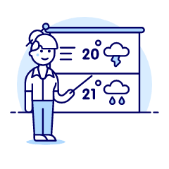 Weather Forecast Reporter 1 Illustration from UX Duotone Set