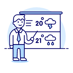 Weather Forecast Reporter 2 Illustration from UX Duotone Set